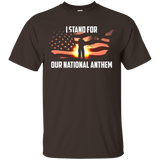 I Stand For Our National Anthem Graphic T-shirt_black