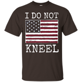 I Do Not Kneel T Shirt For Americans Who Stand For The Flag_black