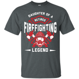 Daughter Of A Retired Firefighting Legend T-shirt_black