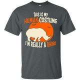 I'm Really A Rhino This Is My Human Costume T-shirt_black=