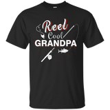 Reel Cool Grandpa Shirt Funny Fishing T Shirt For Grandpa_Black