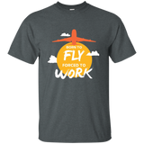 Cool T Shirt For Air Force Men. Funny Gift For Guys Love Fly_black