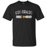 Retro State of Colorado Flag Shirt_Black