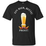 Octoberfest T Shirt - Ein Bier Bitte Prost! Cheers! for Man_Black