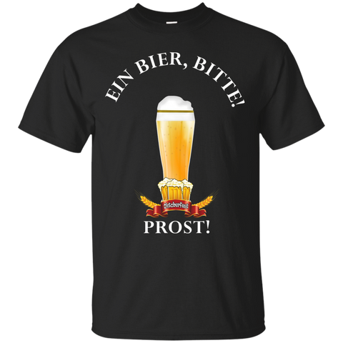 Octoberfest T Shirt - Ein Bier Bitte Prost! Cheers! for Man_Black