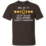 WEST VIRGINIA Solar Eclipse Souvenir Gift T Shirt_Black