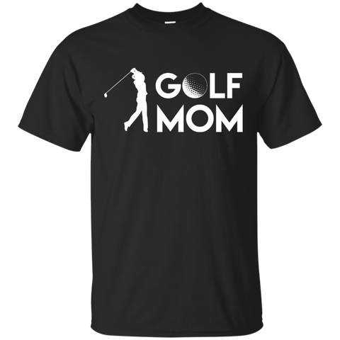 Womens Golf Mom T Shirts Funny Gifts For Golf Lover Women_Black