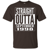 September 1998 19th Birthday Gifts 19 Years Old T-shirt_Black