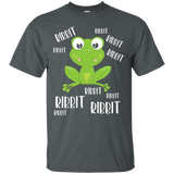 Frog Ribbit Call Cute Funny Graphic T-shirt_black=