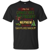 Military Nephew Christmas Deployment Shirt, Aunt and Uncle_Black