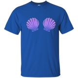 Mermaid Sea Shell Bra Cute Swimsuit Top T-Shirt NEW!_Navy