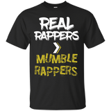 T Shirt for Hip Hop Heads Who Like Real Rappers not Mumble_Black