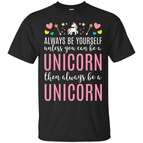 Women's Always Be Yourself Unless You Can Be a Unicorn Shirt_Black