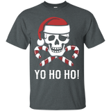 Santa Pirate Yo Ho Ho! Funny Christmas T-Shirt_Black