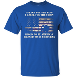 Stand For The Flag Kneel For The Cross T-shirt Usa Proud_black=