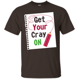 Get Your Cray On Cute Teacher Back To School Tee Shirt Funny_black=