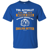 The World Arounds My English Setter T-Shirt_Black