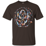 Pekingese Shirts - Pekingese Geometric Colorful T Shirt_Black