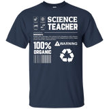 Science Teacher Content I Love Science T-Shirt_Black