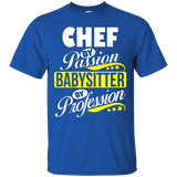 Chef By Passion Babysitter By Profession T Shirt_black