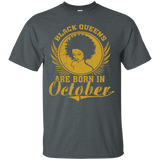 Womens Black Queens Are Born In October - Birthday Queens_Black