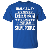 Walk away this Chef has anger issues funny t-shirt_Black