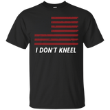 I Don't Kneel Distressed Flag T-shirt_black