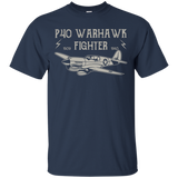 P-40 Warhawk WWII Aeroplane T Shirt_Black