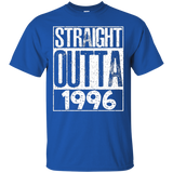 Straight Outta 1996 T-Shirt Cool Gift for Birthday 21st_Black