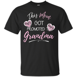 This Mom Got Promoted To Grandma Gift T-Shirt_Black