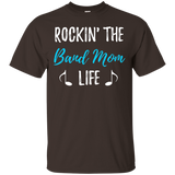 Rocking The Band Mom Life T-Shirt Funny Mother Gift Shirt_Black