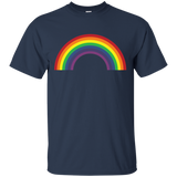 Rainbow Shirt ~ Plain 80s Inspired Graphic Tee_Black