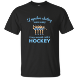 Synchronized Ice Skating Gifts T-Shirt - If Synchro Easy_Black