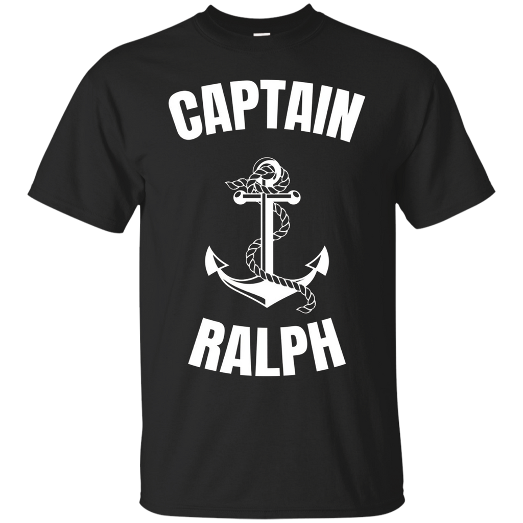 Captain Ralph T-shirt Personalized Boat Captain Shirt_black=