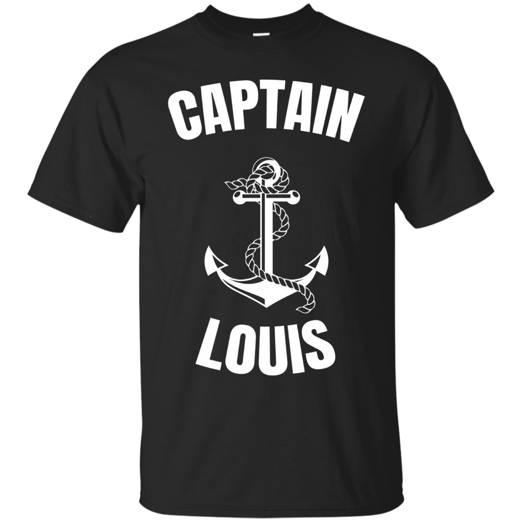 Captain Louis T-shirt Personalized Boat Captain Shirt_black=