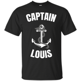 Captain Louis T-shirt Personalized Boat Captain Shirt_black=