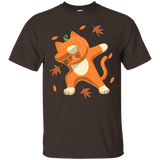 Dabbing Pumpkin Jack-o-lantern Cat Halloween Shirt_black