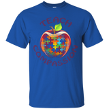 Teach Compassion Autism Awareness T-shirt_Black