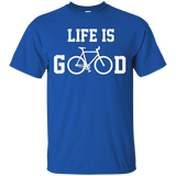 Life Is Good Shirt Bicycle T Shirt T-shirt Tee Shirt Gift