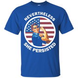 Rosie The Riveter Never The Less She Persisted T-Shirt_Black