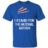 I Stand For The National Anthem T Shirt American Football_black