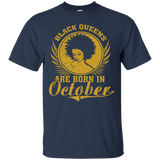 Womens Black Queens Are Born In October - Birthday Queens_Black