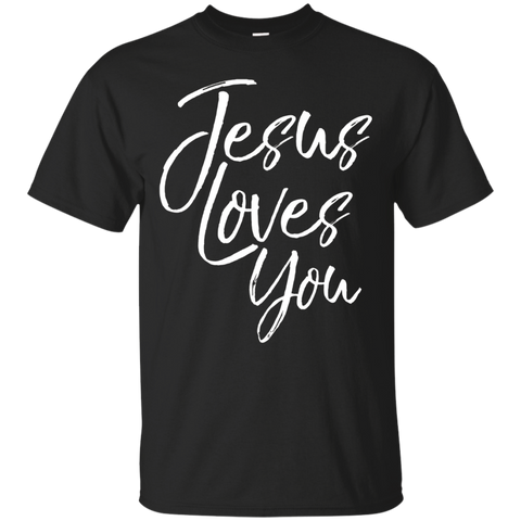 Jesus Loves You Shirt Fun Vintage Cool Bold Christian Tee