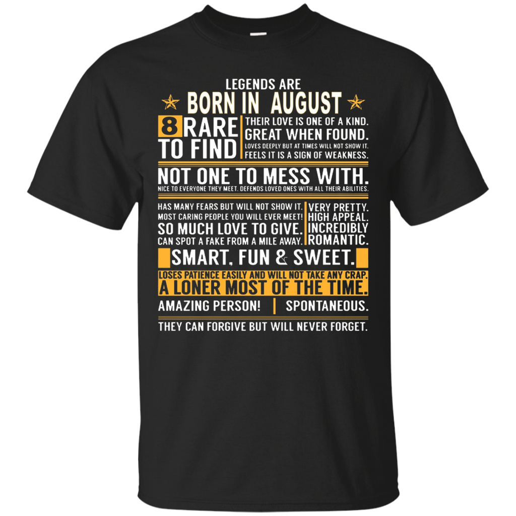 Legends Are Born In August