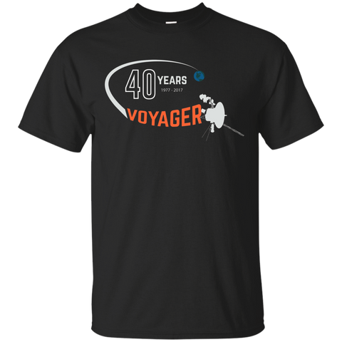 Voyager Space Probe 40th Anniversary Shirt_Black