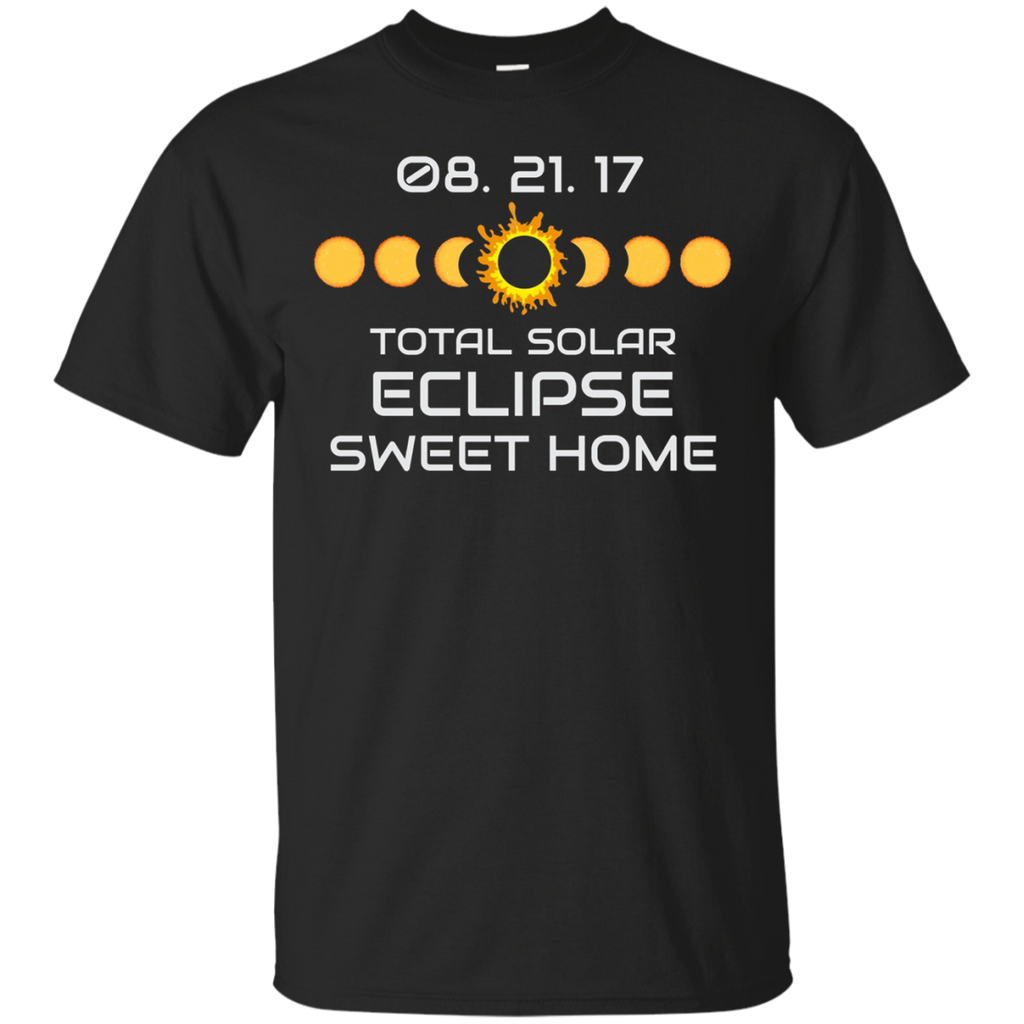 SWEET HOME OREGON Solar Eclipse Souvenir Gift T Shirt_Black