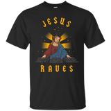 Jesus Raves T-shirt - Cool Christian Dance Party Dj