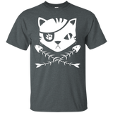 The Pirate Flag Cat T-Shirt_Black