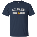 Retro State of Colorado Flag Shirt_Black