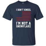 I Don't Kneel - I'm Not A Snowflake Distressed Flag Shirt_black